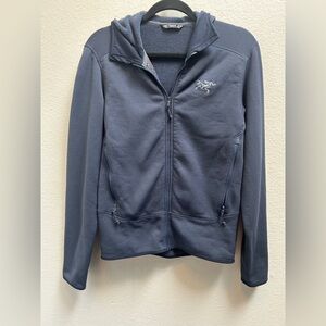 Arc’teryx Kyanite Navy Hoodie Jacket Fleece Midlayer Full Zip Men’s Sz XS